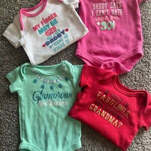 Wonder Nation Colorful Baby One Pieces Set